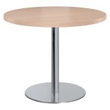 Ronde vergadertafel 100 cm verchroomde voet Ecla