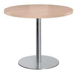 Tavolo da riunione rotondo 100 cm piedino cromato