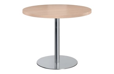 Tavolo da riunione rotondo 100 cm piedino cromato