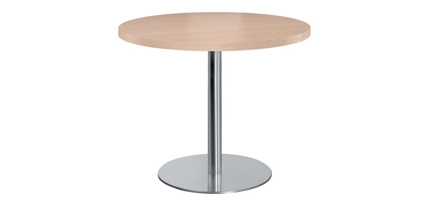 Table de réunion ronde 100 cm pied chromé - Arch