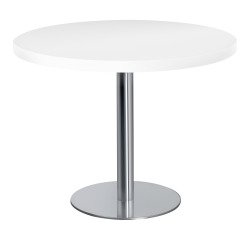 Mesa de reunión Ecla Ø 100 cm pata cromada