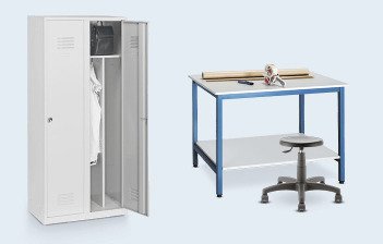 Cloakrooms, shelves and workshop furniture