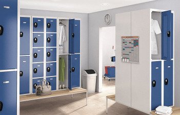 Vestiaires, mobilier industriel