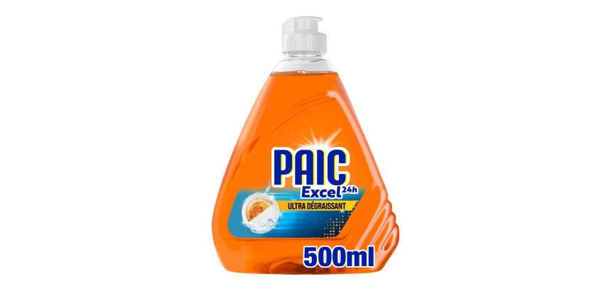 Liquide vaisselle mains Paic Excel 24h ultra-dégraissant - Flacon 500 ml