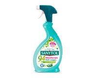 Désinfectant nettoyant multi-usages Sanytol 94 % végétal, eucalyptus et menthe - Spray 500 ml