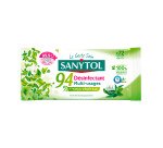 Lingettes désinfectantes multi-usages Sanytol 94 % végétal, eucalyptus et menthe - Paquet de 72