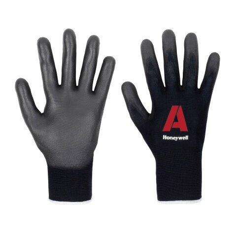 Guanti Honeywell C&G Vertigo Black A in poliuretano nero, 10 paia
