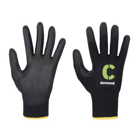 Guanti Honeywell C&G Vertigo Black C in poliuretano nero, 10 paia