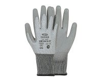 Guanti antitaglio D Cofra Carver in poliuretano grigio, 12 paia
