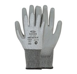 Guanti antitaglio D Cofra Carver in poliuretano grigio, 12 paia