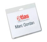 Portanombres Durable para tarjeta 60 x 90 mm con perforación para cinta - paquete de 20