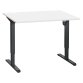 Bureau assis-debout L 120 cm - piètement gris carbone - Nivo