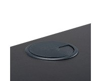 Tapa pasacables redondo 8 cm plástico ABS
