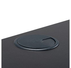 Tapa pasacables redondo 8 cm plástico ABS