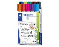 rotulador borrable recargable Staedtler Lumocolor 351 punta biselada 2 mm - Paquete de 10