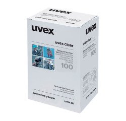 Toallitas limpiadoras para gafas Uvex - Caja de 100