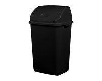 Cubo de basura 50 L tapa basculante Clap Green Rossignol negro