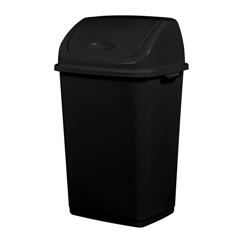 Cubo de basura 50 L tapa basculante Clap Green Rossignol negro