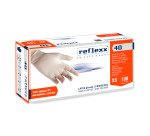 Guanti monouso Reflexx® 40 in lattice bianco con polvere, 100 unità