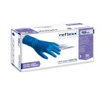 Guanti monouso Reflexx® 98 HR in lattice blu senza polvere, 50 unità