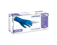 Guanti monouso Reflexx® R98 HR in lattice blu senza polvere, 50 unità