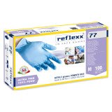 Guanti monouso Reflexx® 77 in nitrile azzurro, 100 unità