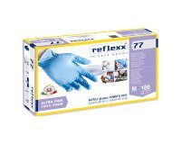 Guanti monouso Reflexx® R77 in nitrile azzurro, 100 unità