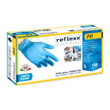 Guanti monouso Reflexx® R72 in nitrile azzurro, 100 unità