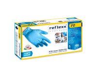 Guanti monouso Reflexx® R72 in nitrile azzurro, 100 unità