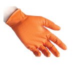 Guanti monouso Reflexx® N85 in nitrile arancione, 50 unità