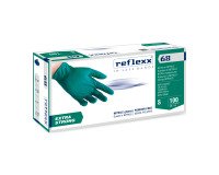 Guanti monouso Reflexx® R68 in nitrile verde, 100 unità
