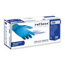 Guanti monouso Reflexx® R70 in nitrile azzurro, 100 unità