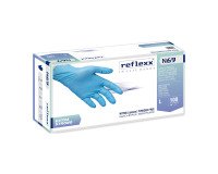 Guanti monouso Reflexx® N69 in nitrile azzurro, 100 unità