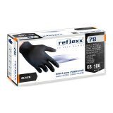 Guanti monouso Reflexx® R78 in nitrile nero, 100 unità