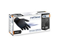 Guanti monouso Reflexx® R78 in nitrile nero, 100 unità