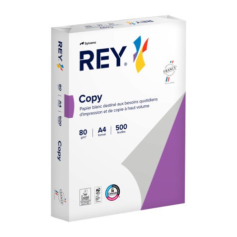 Papier A4 blanc 80 g Rey Copy - Ramette de 500 feuilles