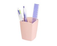 Pot à crayons plastique Cep Minéral rose poudré