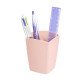 Pot à crayons plastique Cep Minéral rose poudré