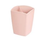 Pot à crayons plastique Cep Minéral rose poudré