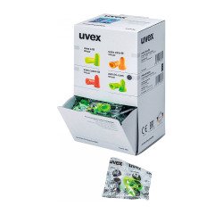Bouchons d'oreilles jetables Uvex X-Fit - 37 dB - Boîte distributrice de 200