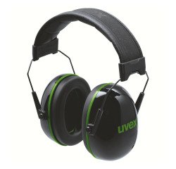 Auriculares plegables Uvex K10 con reducción de ruido - 30 dB.