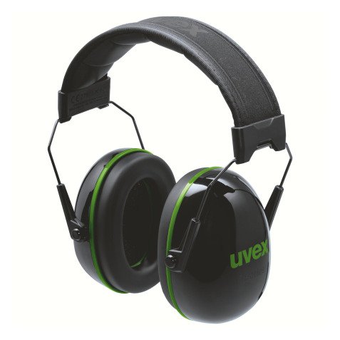 Auriculares plegables Uvex K10 con reducción de ruido - 30 dB.
