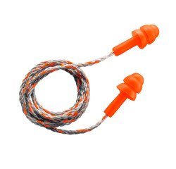 Tapones para los oídos reutilizables Uvex Whisper, con cordón - 23 dB - Caja de 50