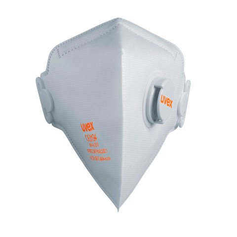 Mascarilla plegable desechable Uvex Silv-Air C 3210 FFP2, con válvula - caja de 15