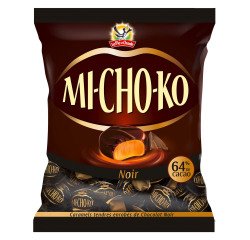 Snoepjes karamel zwarte chocolade MICHOKO - zakje van 100 g