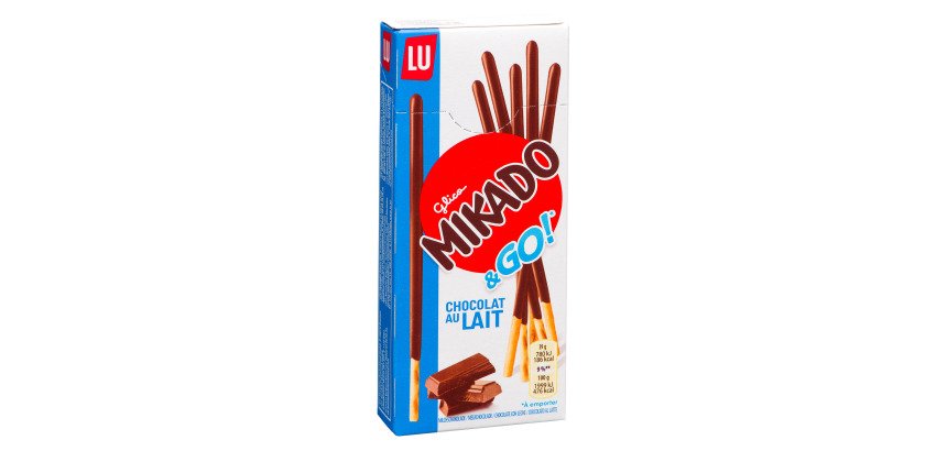 Mikado chocolat au lait Lu - Paquet de 39 g