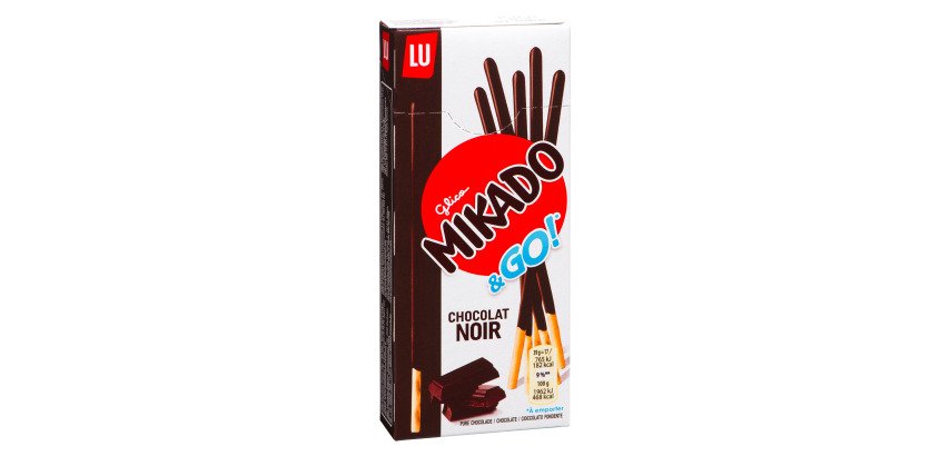 Mikado zwarte chocolade Lu - Pak van 39 g
