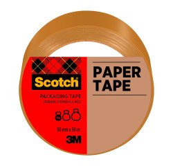 Ruban adhésif d'emballage Kraft brun, résistant 70 g/m², 3444 Scotch, 50 mm x 50 m