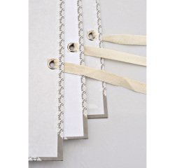 Cartelle archivio con lacci Bruneau 25 x 35 cm dorso 12 in robusto cartone grigio 25 unità