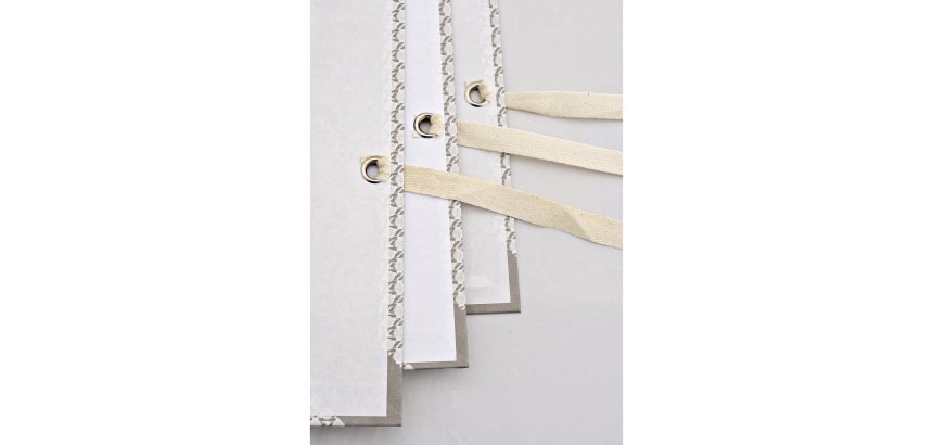 Cartelle archivio con lacci Bruneau 25 x 35 cm dorso 8 in robusto cartone grigio 25 unità